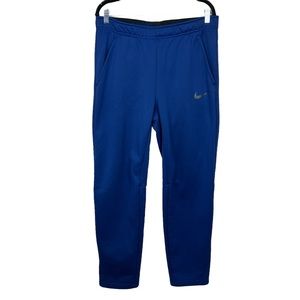 NIKE DRI-FIT TRAINING PANTS ATHLETIC TRACK PERFORMANCE BLUE MENS MEDIUM